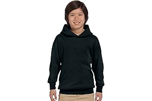 P470 Youth ComfortBlendå¨ EcoSmartå¨ Black Youth Hoodie