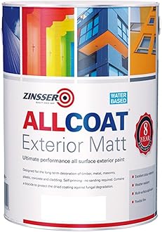 Allcoat Exterior WB (Matt Finish) 2.5lt (Black or White) - White