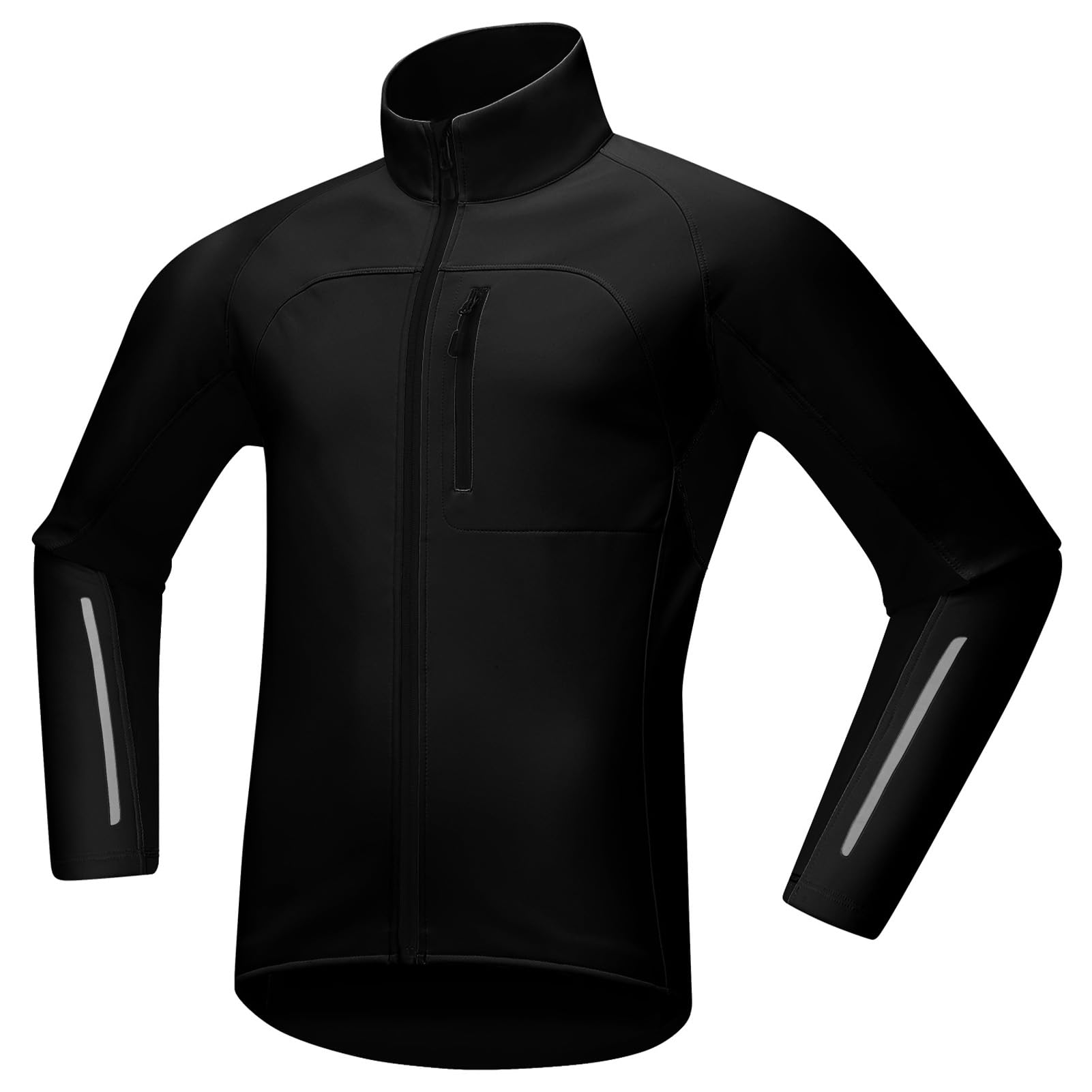 Veste de cyclisme d'hiver homme softshell thermique avec poches HUIOP