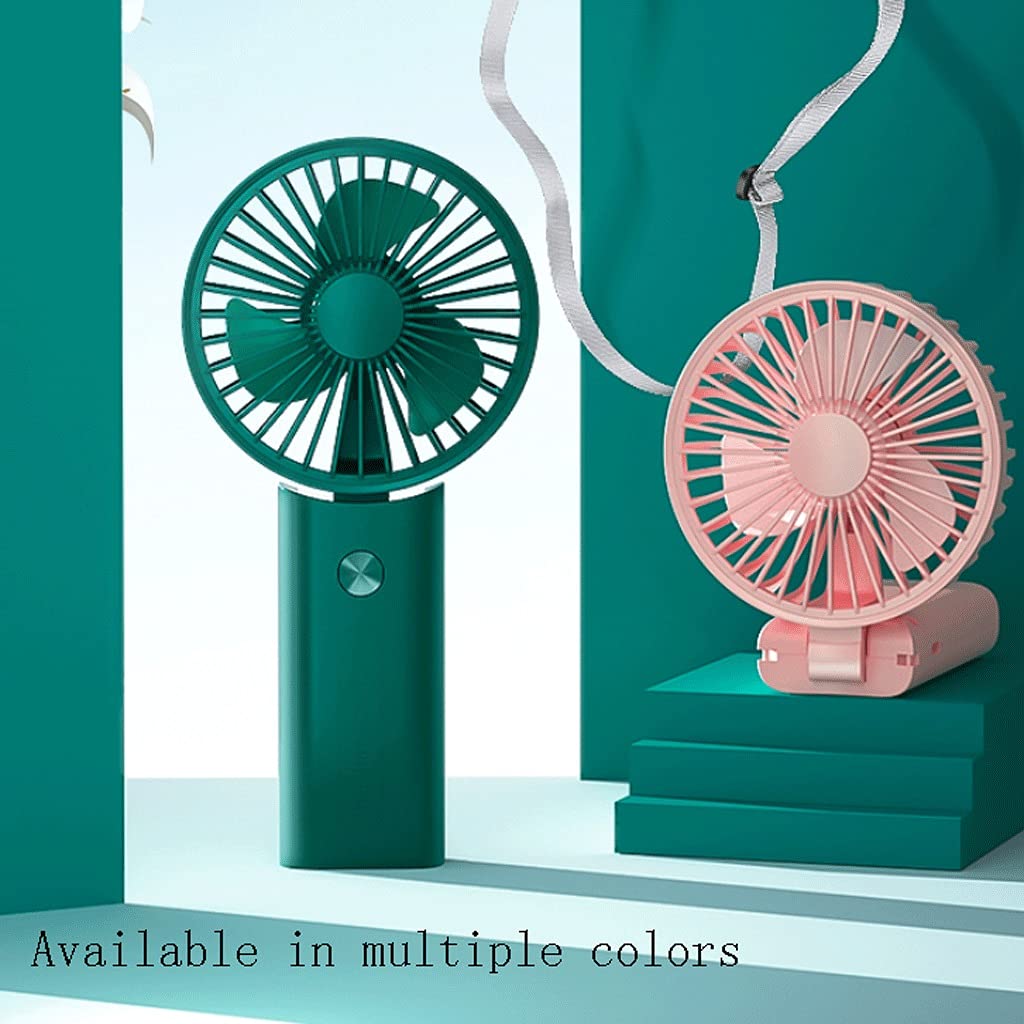 Mini Ventilatore Piccolo Portatile/scrivania/Collo, Ventola Pieghevole Multifunzionale, Ventola di Raffreddamento USB, Ventola Portatile per casa Ufficio all'aperto, Ventola da scrivania Forte