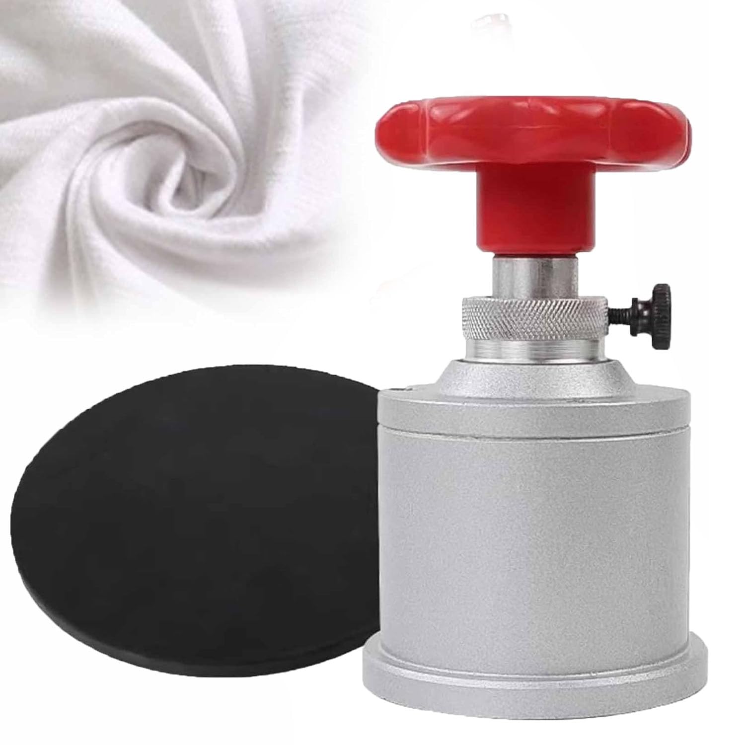 Cortador de tela para muestras textiles, herramienta de alta precisión con área de corte de 10 cm², corta 0-5 mm de grosor, diámetro de muestreo de 35,7 mm, ideal para papel y tela