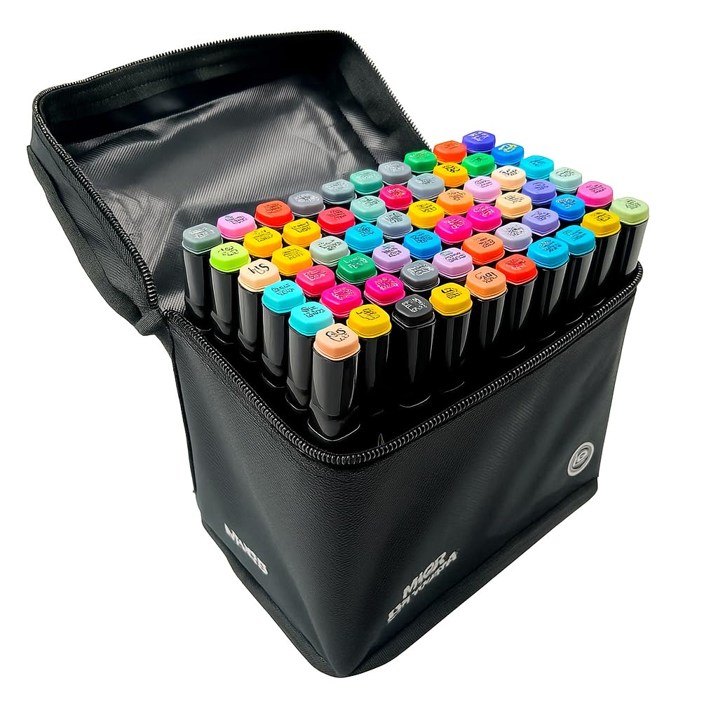 Caneta Marcador Para Colorir, Magic Kids, Art Marker, 60 Cores