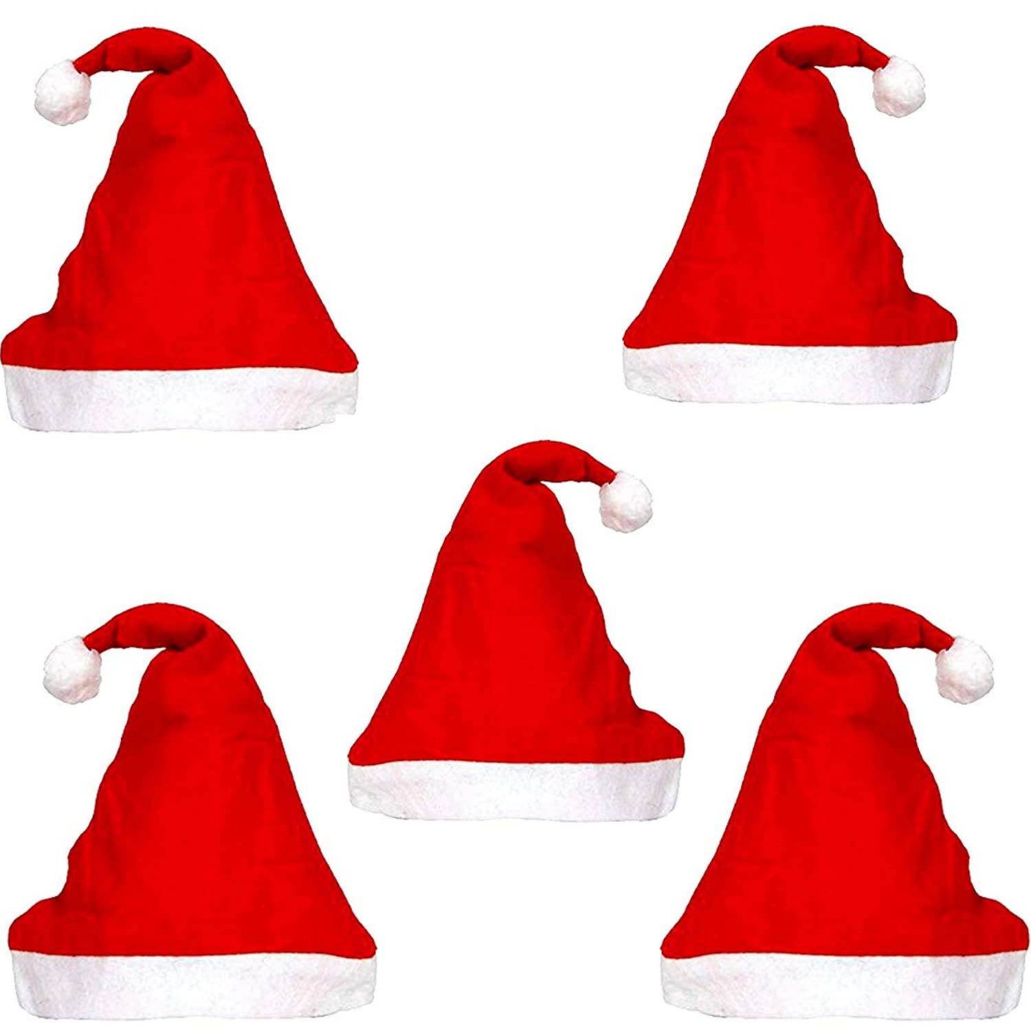 SSN BOUTIQUE Kids Christmas/Santa Redd Hat Cap Pack of 5 and 10