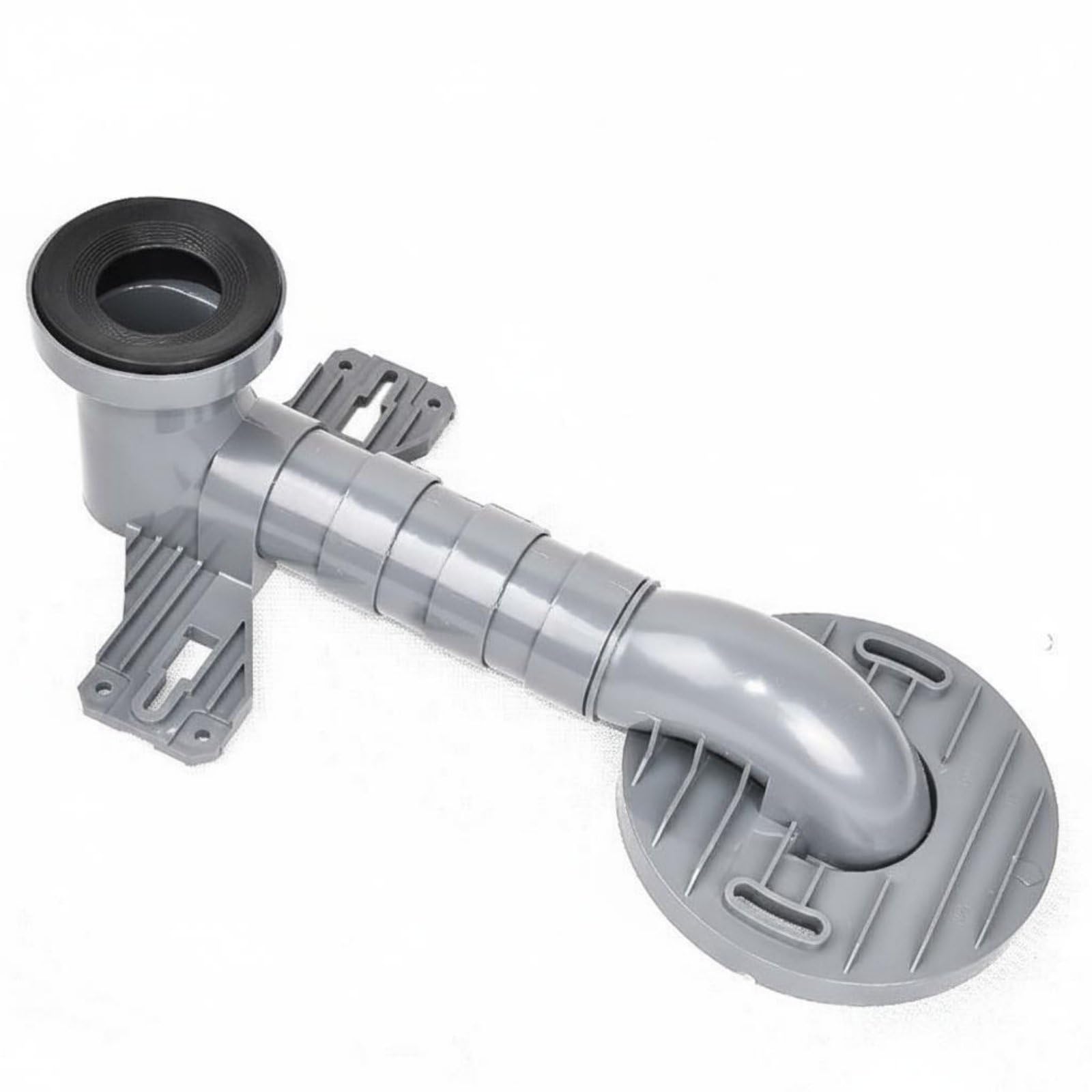 Toilette Versatzadapter Toilettenverschieber Abflussversatz Rohradapter Abflussverlagerer aus PVC für Flexible Neuplatzierung Ohne Aufstemmen Dichte, 400MM, Toto
