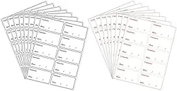 200 etiquetas para recipientes de alimentos, etiquetas de alimentos para freezer, adesivos removíveis para armazenamento de alimentos