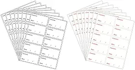200 etiquetas para recipientes de alimentos, etiquetas de alimentos para freezer, adesivos removíveis para armazenamento de alimentos