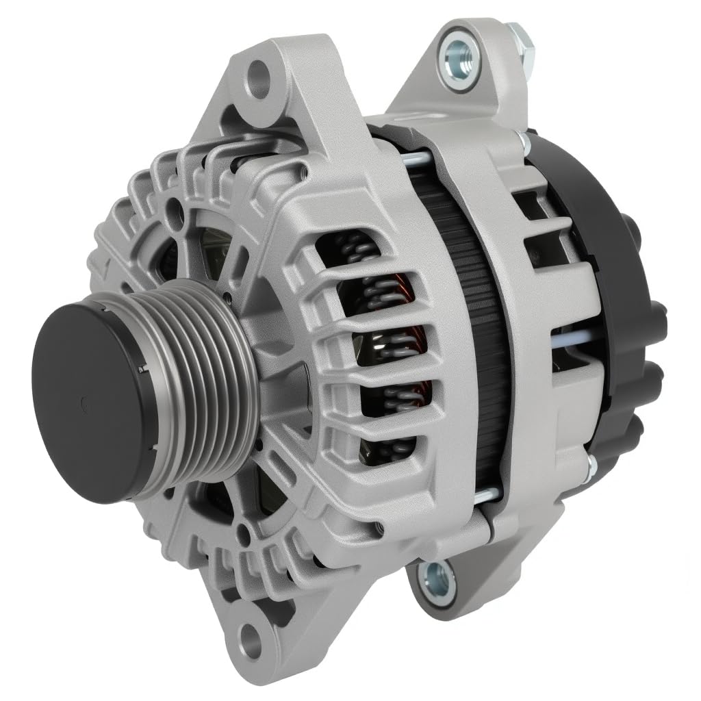SCITOO Alternator Fit for Hyundai Sonata 14, for Santa Fe Sport 13-16 & for Kia Optima 14-15, for Sorento 12-14, L4 2.0L 2.4L- 12V 150Amp CW 6 Groove Clutch Pulley, Replace OE# 11710-image-13