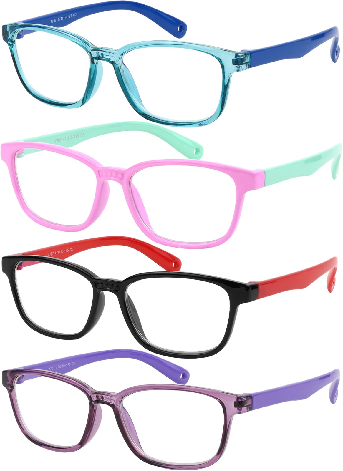 Yogo Vision Blue Light Blocking Glasses for Kids UV Protection Girls Boys Blue Light Glasses Anti Eyestrain