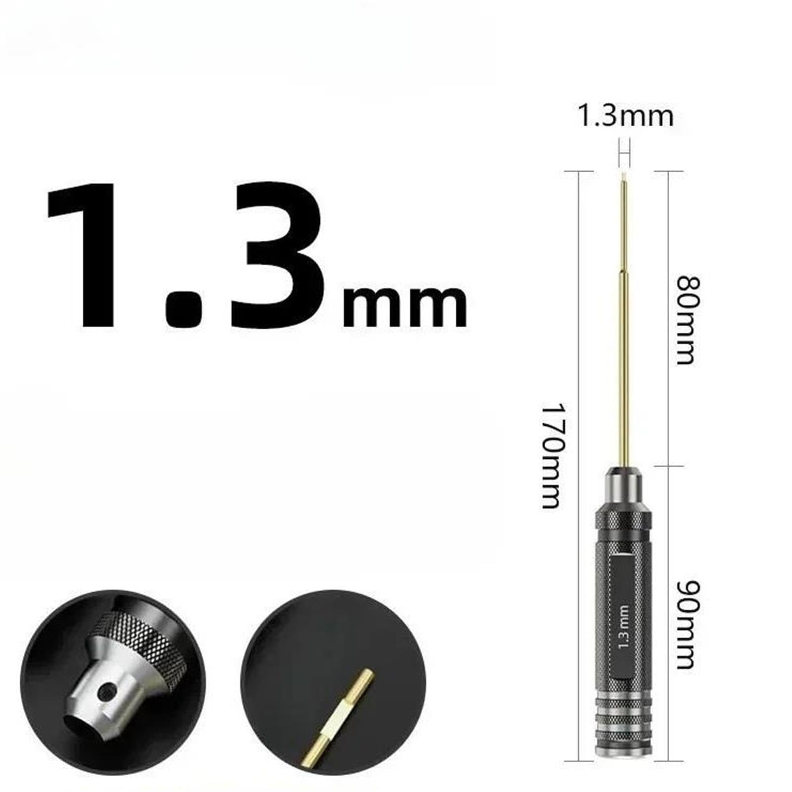 Kit D'outils Tournevis Hexagonal Acier Blanc 0.9-3.0mm pour Réparation RC