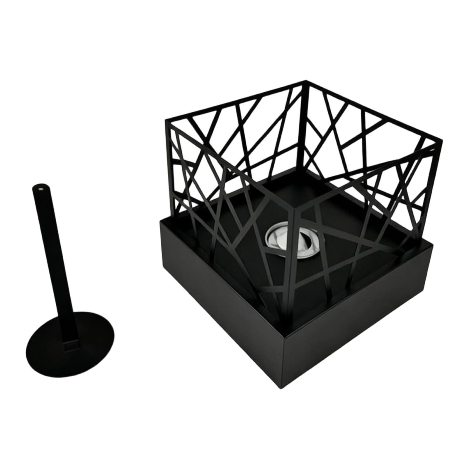 Calentador De Alcoholes Que Quema Llamas Diseño Compacto Metal Aparato Calefacción Interior Eficiente para Decoración para Sala Estar Estufa Alcoholes Moderna