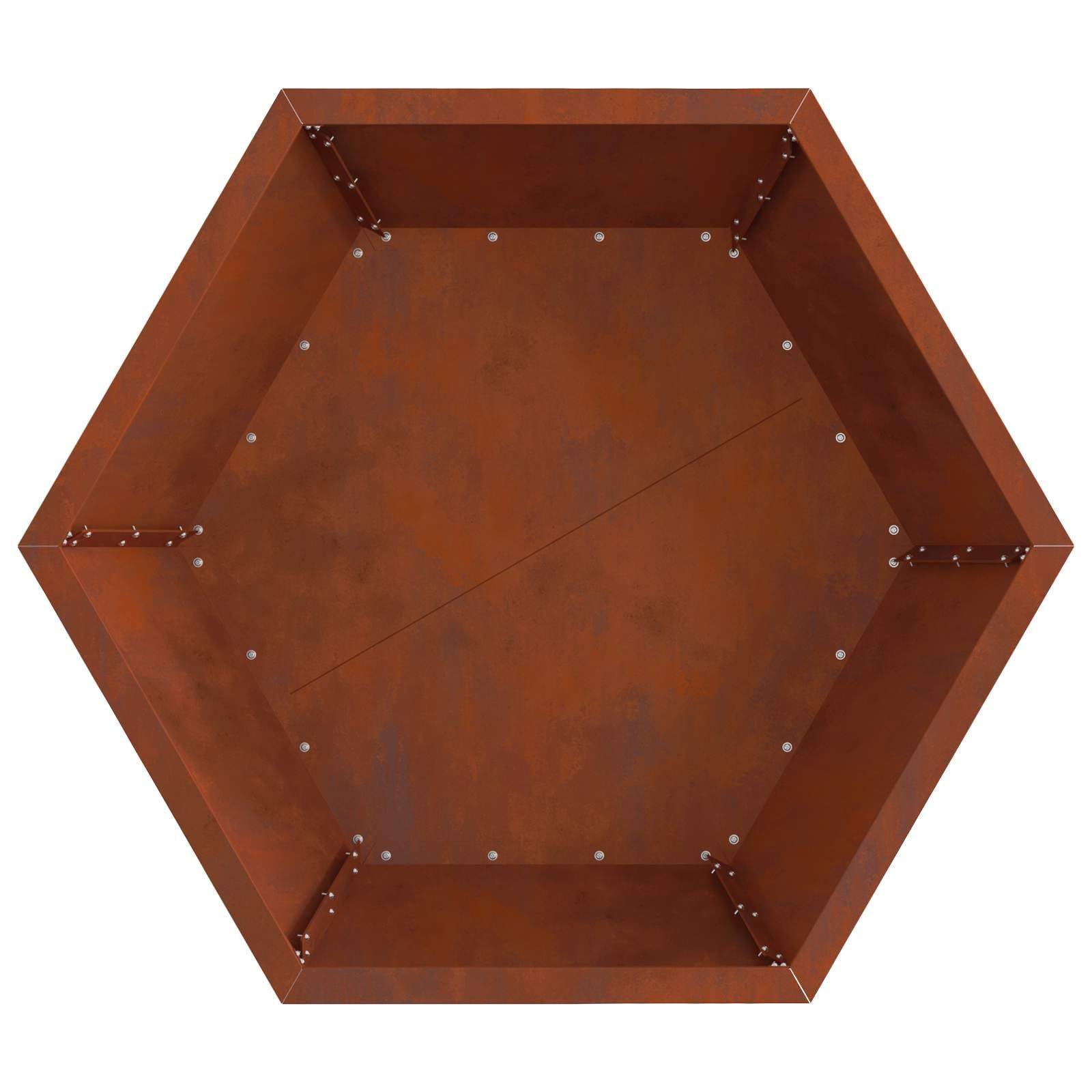 Braciere Ruggine 75 x 75 x 28 cm