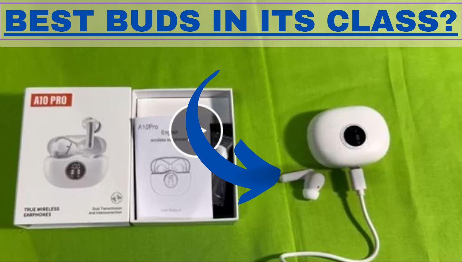 A10-Pro ワイヤレスイヤホン 300mAh Watch A10 Pro earbuds, best bang for the buck for workout buds? on