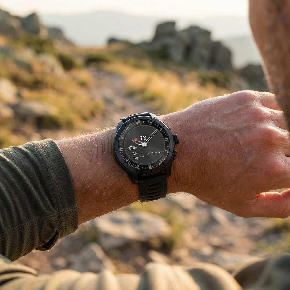 LOTUS Smartwatch Hombre Híbrido Connected Full D - Negro Azul