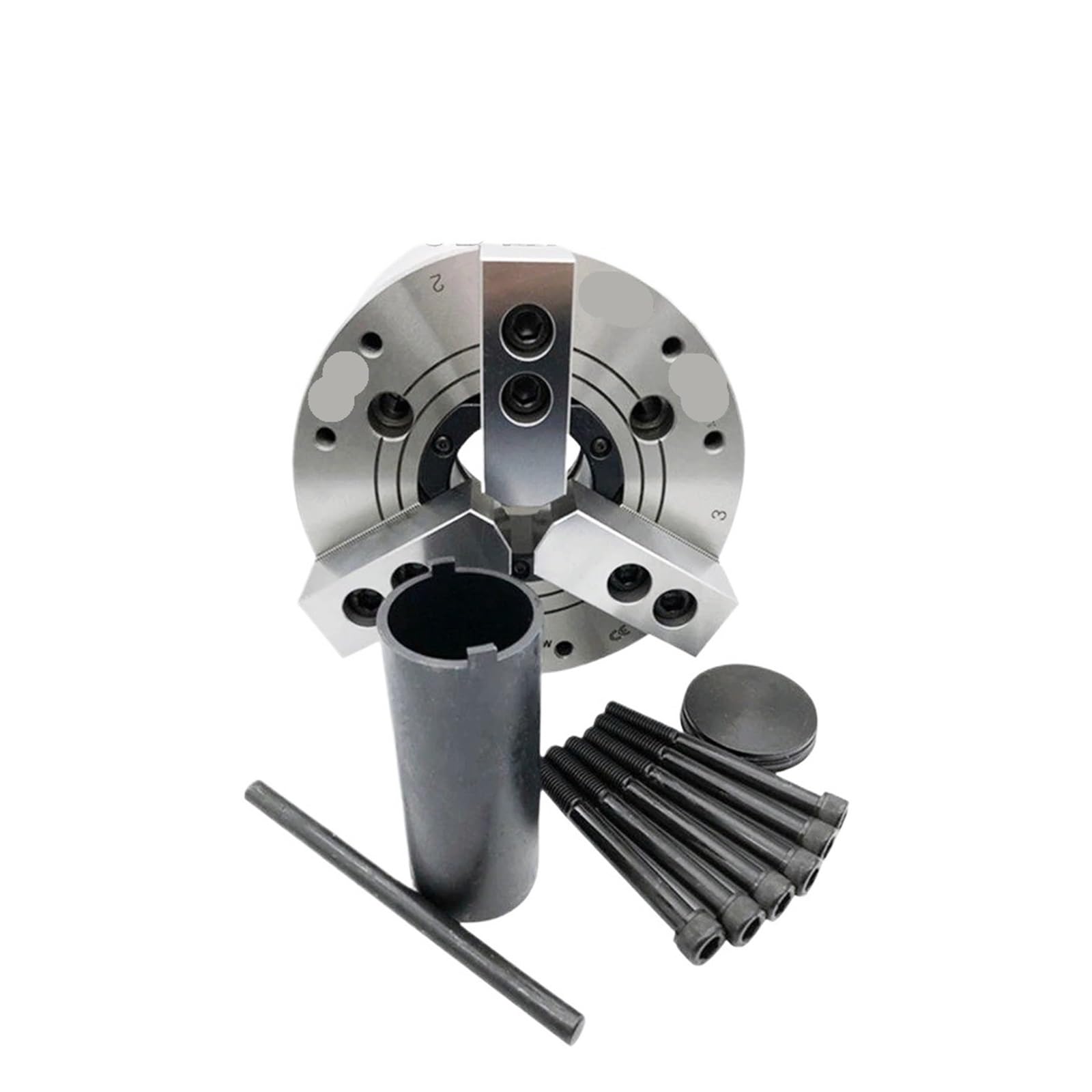 Pjfcewfdgx Large Hole 3-Jaw 6" 152.4Mm Hydraulic Chuck A5 Flange For Lathe(Large Hole 3-Jaw)