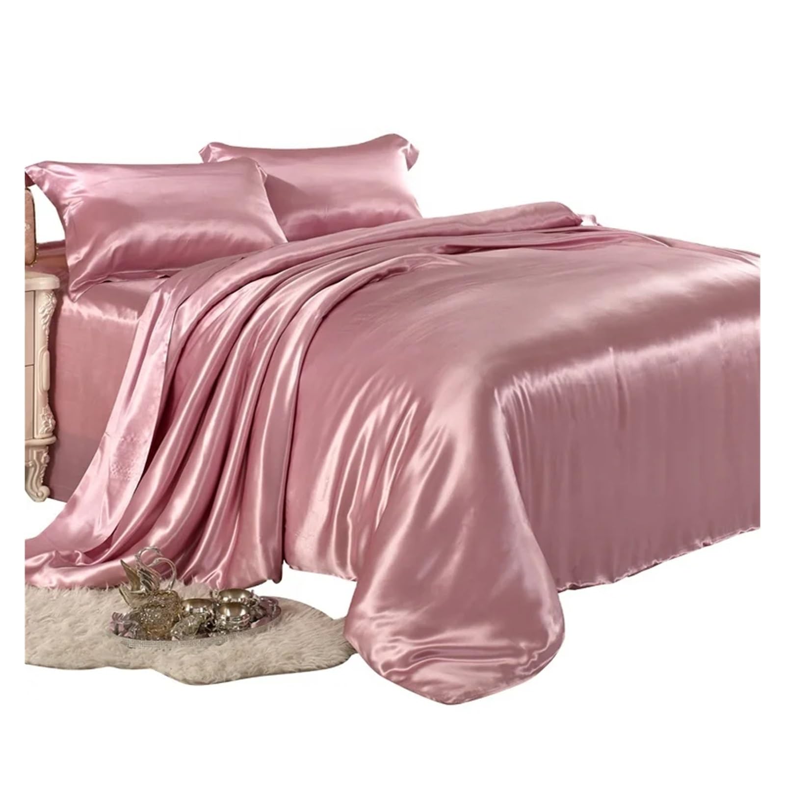 Ensemble de literie de luxe en soie de mûrier naturelle comprenant housse de couette pour lit