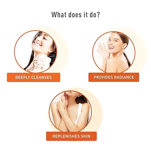 Miniatura 3 de Sirona Gel de ducha natural con vitamina C para hombres y mujeres, 6.8 fl oz, gel de ducha a base de gel con ácido hialurónico, sándalo y pimienta