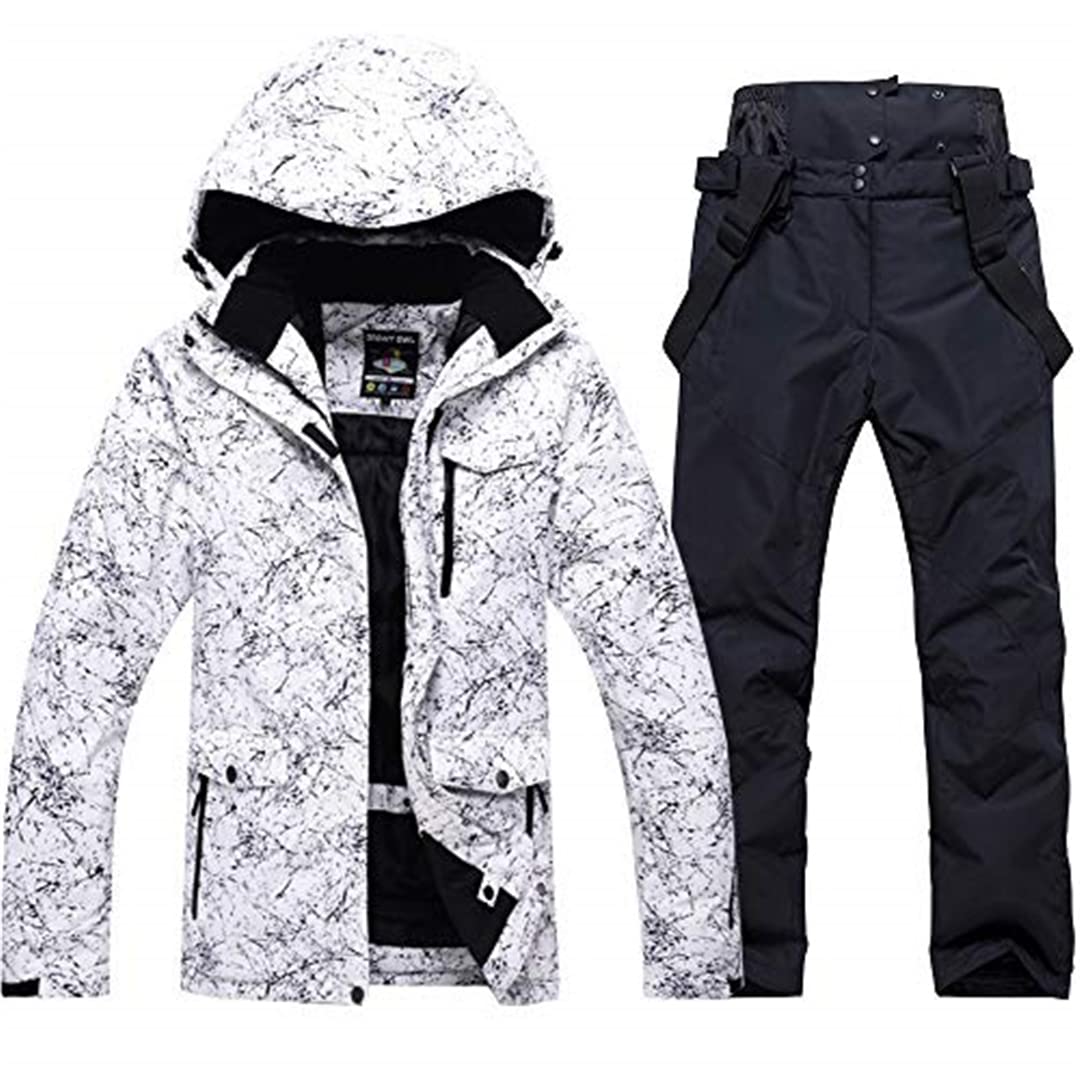 Mode Damen High Wasserdicht Winddicht Snowboard Gedruckt Skijacke Und Hosen Männer Outdoor Kleidung Anzug 1XL