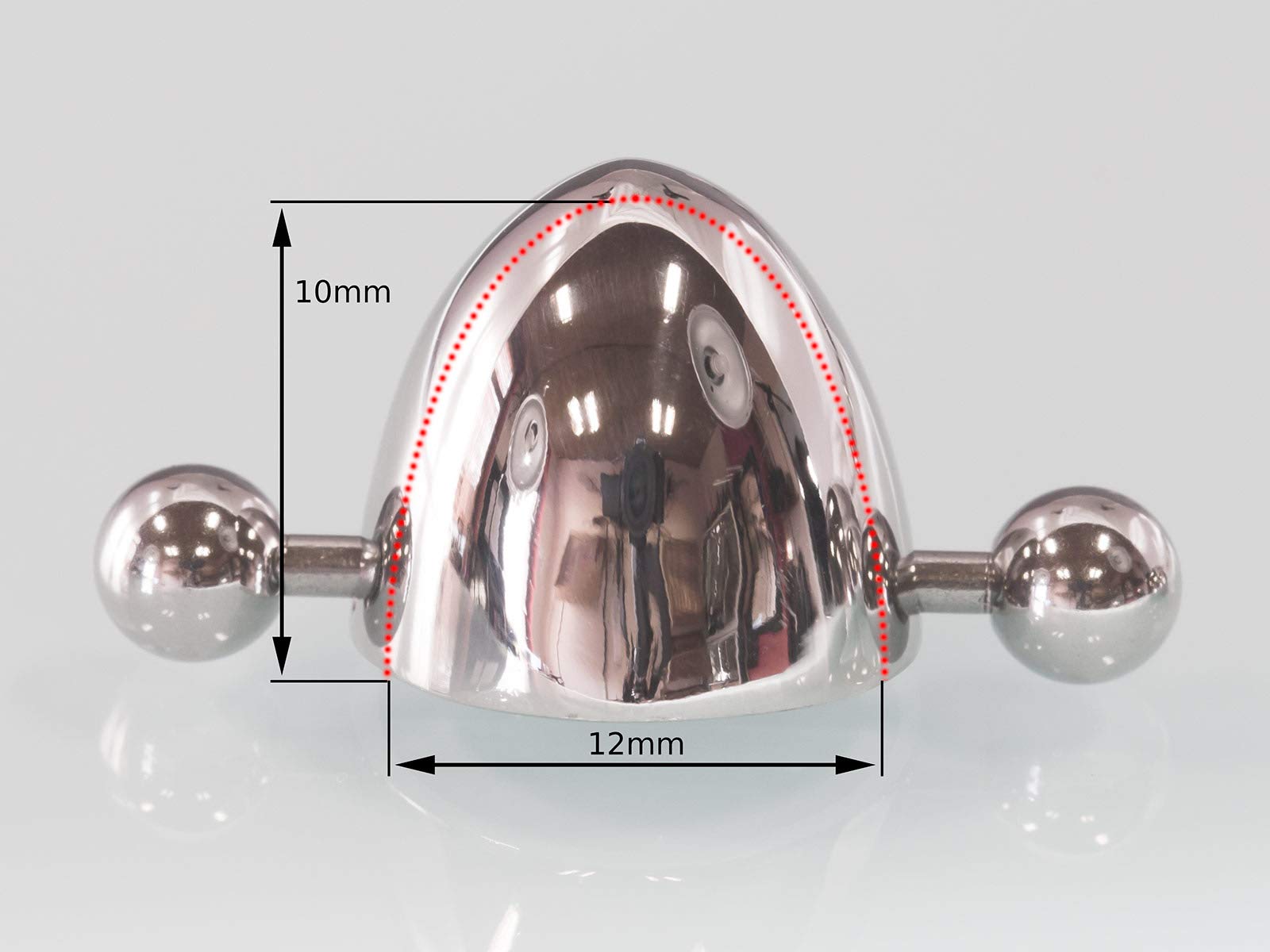 Fly Style - Nippelschild/Brustwarzenpiercing aus 316L Edelstahl für Damen