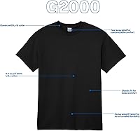 Vista 4 de Gildan - Camiseta de ultraalgodón estilo G2000 para adulto, unisex, paquete múltiple