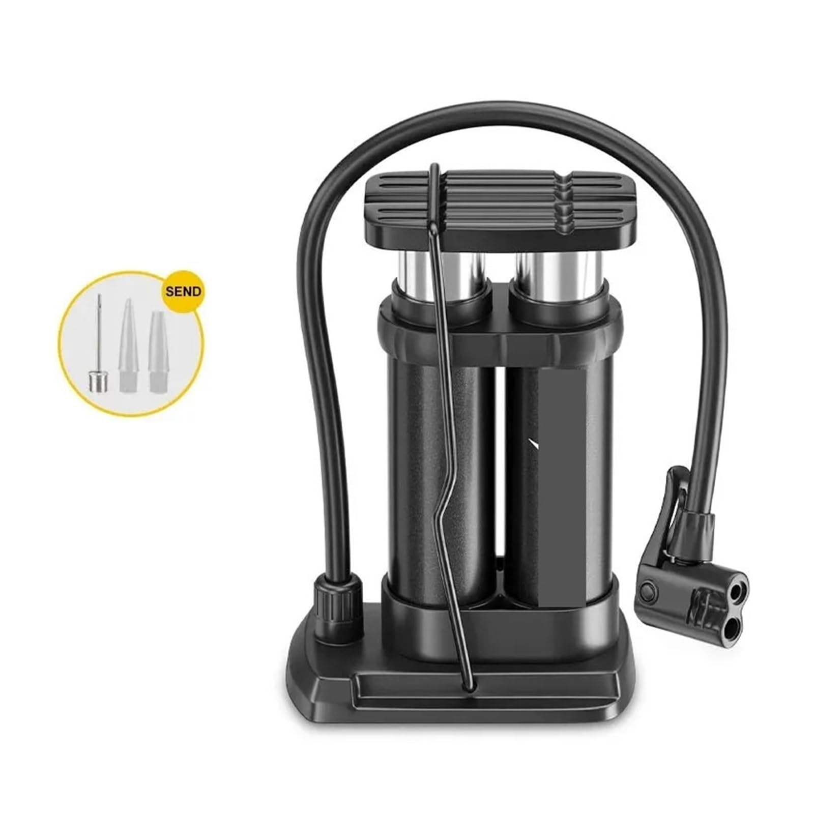 pompka rowerowa wysokociśnieniowy nożny super pompa powietrza z podwójnym cylindrem rower szosowy rower akcesoria do pompowania samochodu