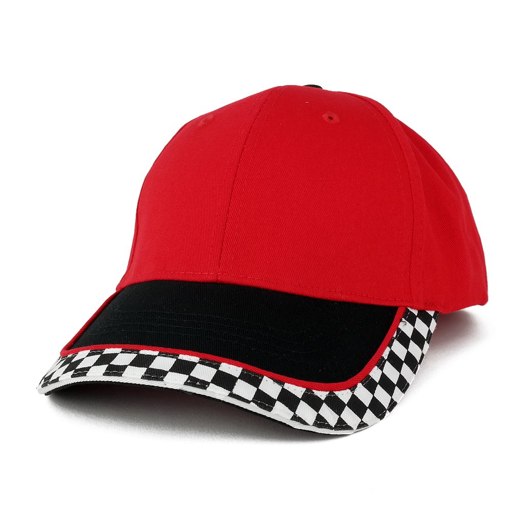 ArmycrewMC Racing Flag Low Profile Structured Cotton Twill Baseball Cap