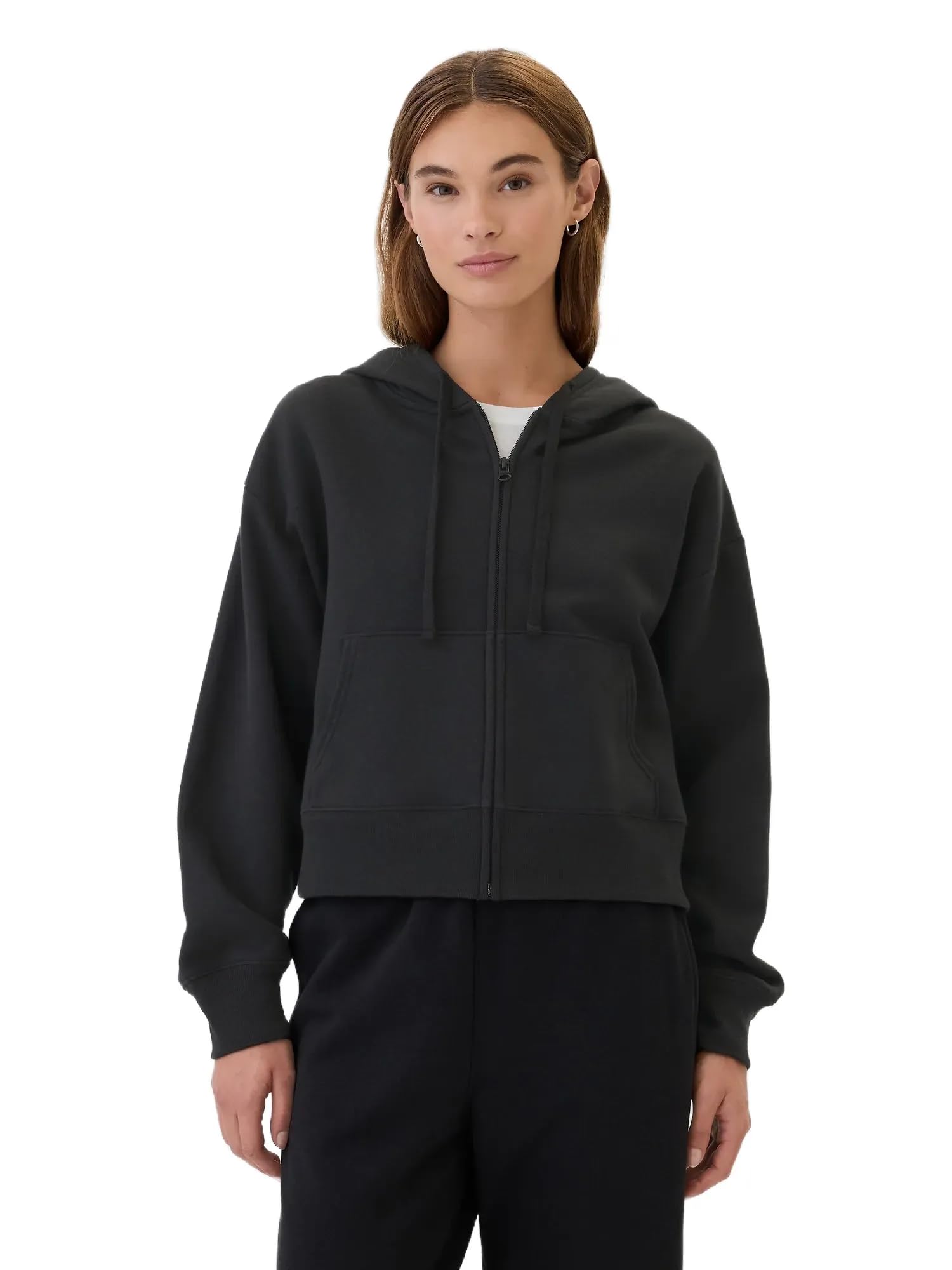 Gap Women's Moonless Night Full Zip Hoodie Hooded Sweatshirt, Xl