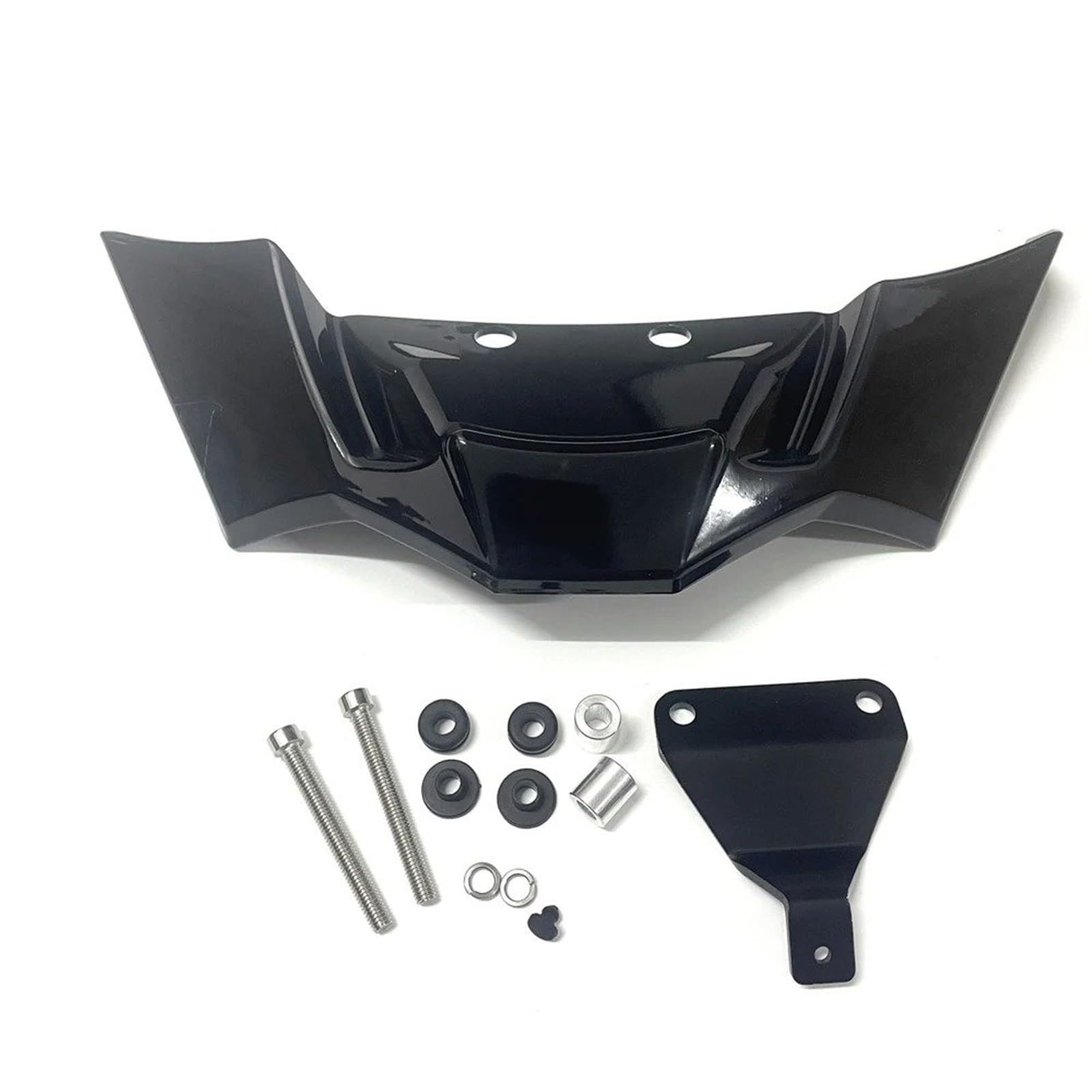 Accessoires De Moto pour BMW F900R 2021 – 2022, Lèvre Avant, Couvercle D'aile Vent, Cône Aérodynamique, Ailes Carénage Ailes Carénage Avant(Bright Black)