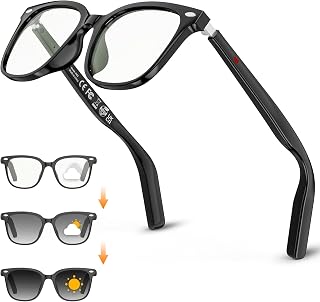 Mingtawn Gafas Inteligentes Hombre Mujer, Gafas IA con Llamadas Bluetooth/Música/Traducción, Gafas de...