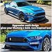 Autrix Front Upper Grille Compatible With 2018-2023 Ford Mustang EcoBoost GT, Mustang Grille Accessories Mesh Style Black