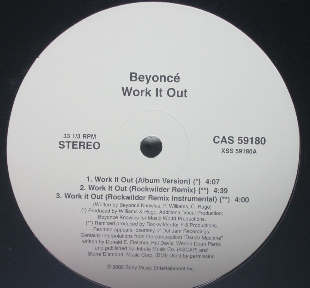 Work It Out Beyonce Knowles Amazon.in Music}
