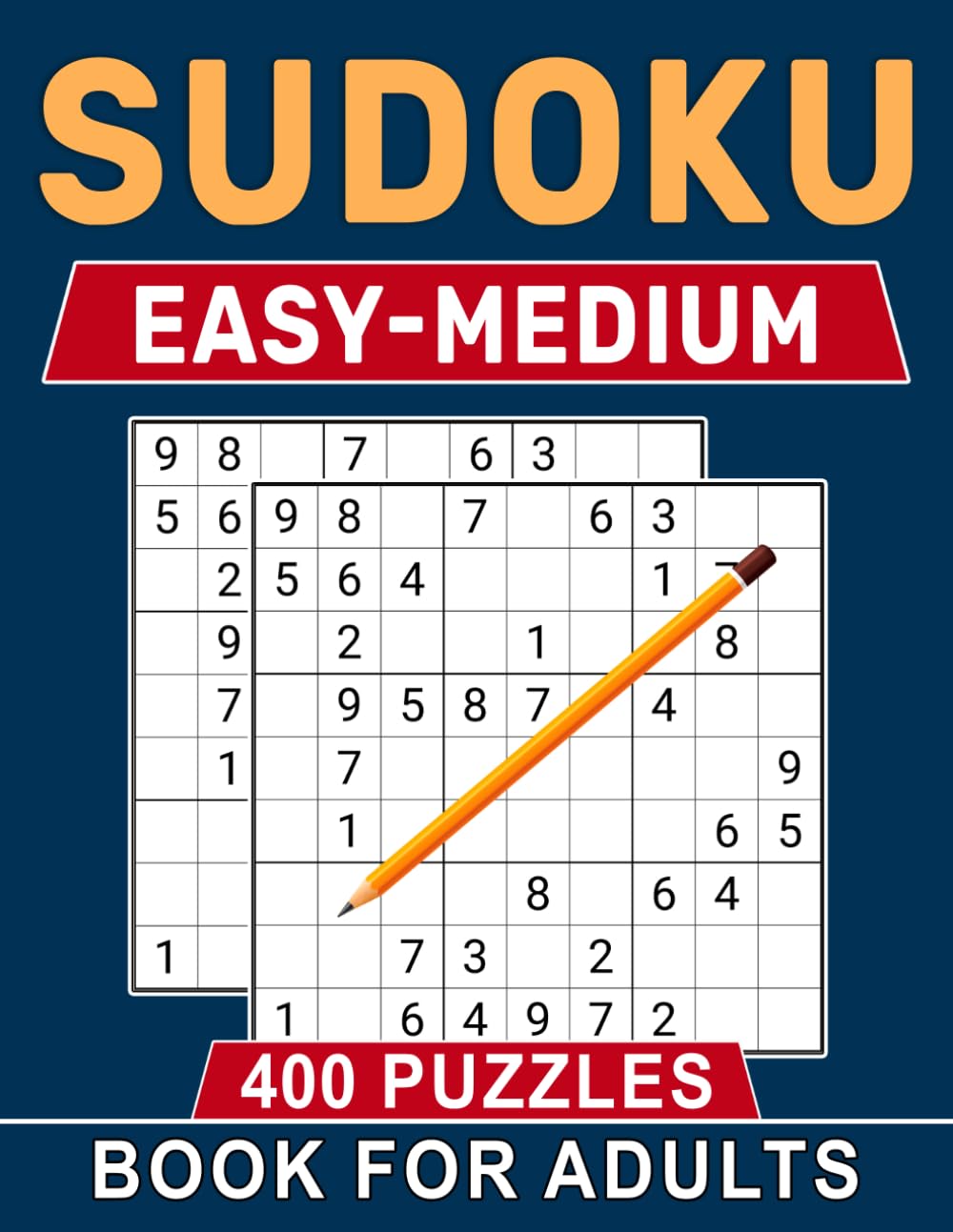 Easy-Medium Sudoku Puzzles Book For Adults: Relaxing Logic Challenges for Problem-Solving and Focus