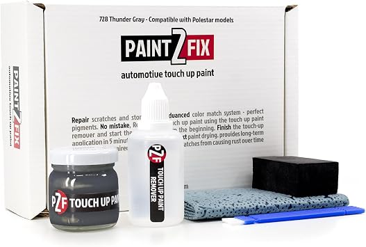 728 Thunder Gray Touch Up Paint Kit for Polestar 0.84 fl oz