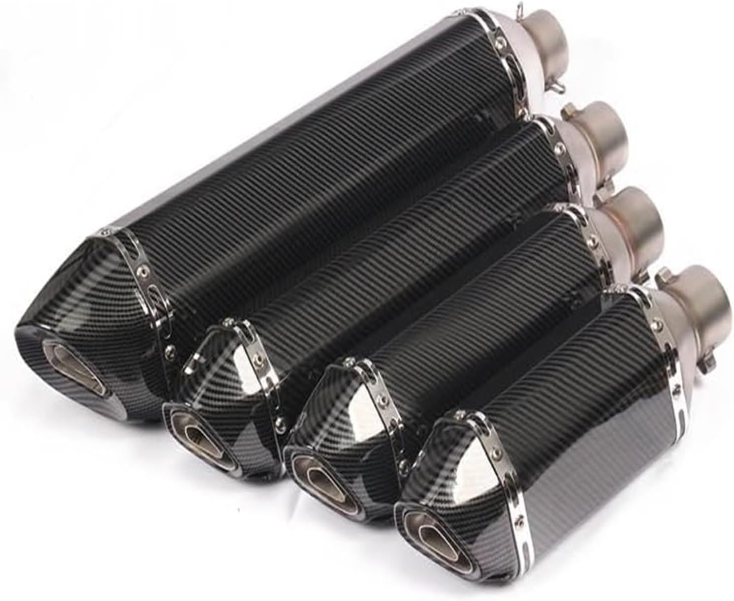 MＹ バイク排気管 用 カワサキ ZX6R ZX-6R ZX636 2009-2020 310mm 370mm