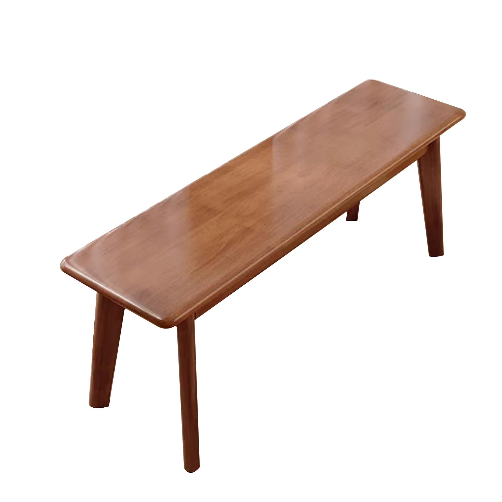 Meuble de chevet élégant en bois de noyer et banc d'intérieur haut de gamme 140 cm