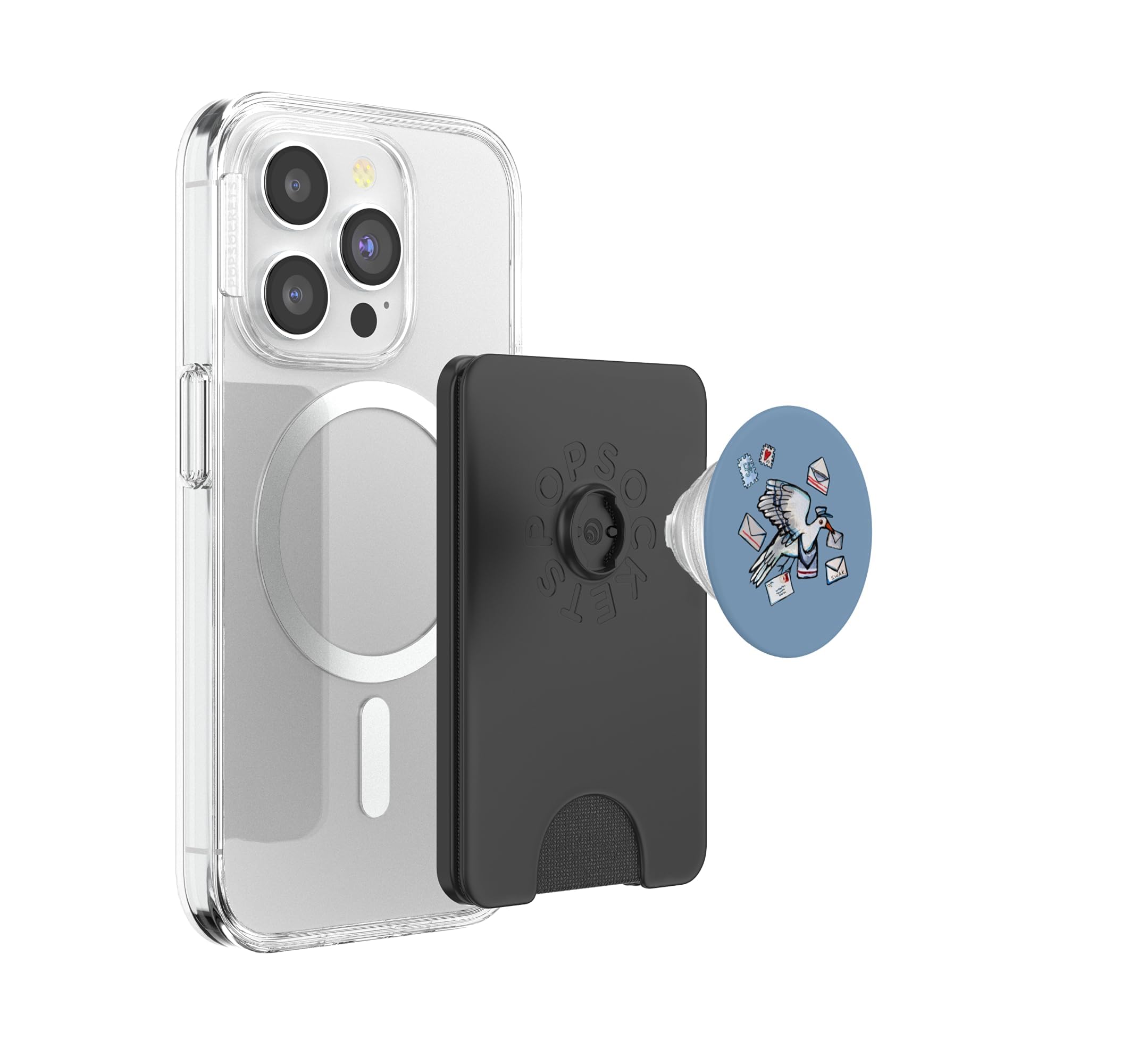 Correo Paloma Postal Birds & Mailman Arte PopSockets PopWallet para MagSafe