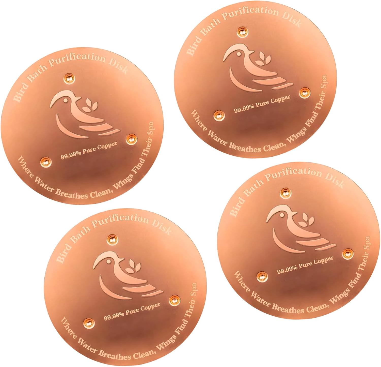 ordinarYone Natural Metal Bath Disks with 0.6mm Density and Triplicate Assistance Arrangement for Effective Water Interaction and Bi