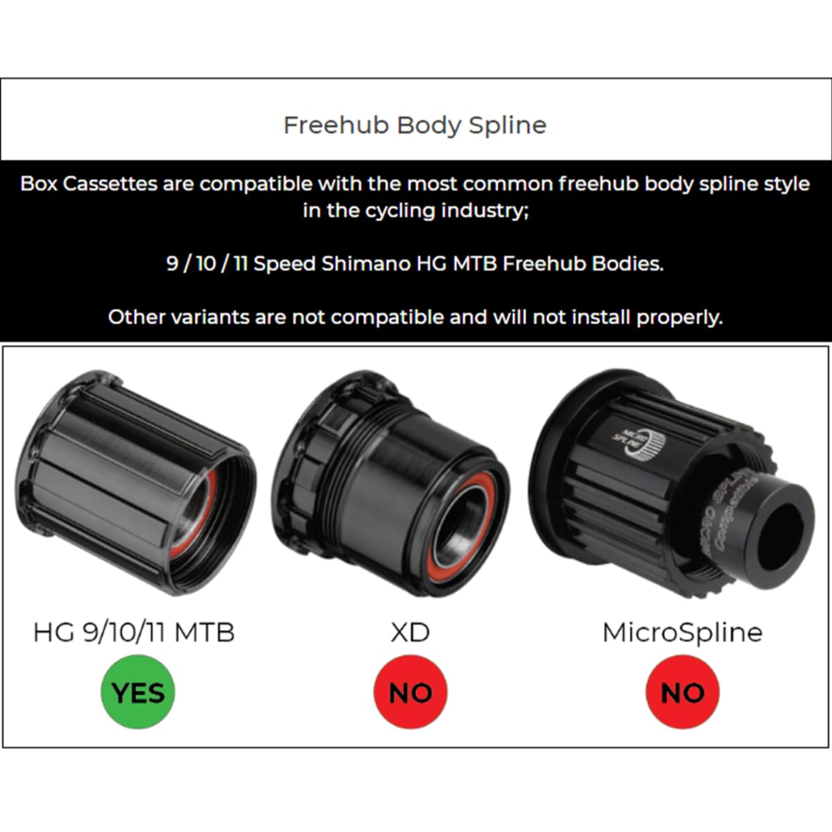 Box | Trois 1x9 Prime 9 Groupe de Cyclisme à équipes Multiples Bélo de Montagne - Noir Mat, 9 Vitesse 1x Shifter Drivetrain, dérailleur arrière, Cassette de vélo FreeHub, chaîne | Composants