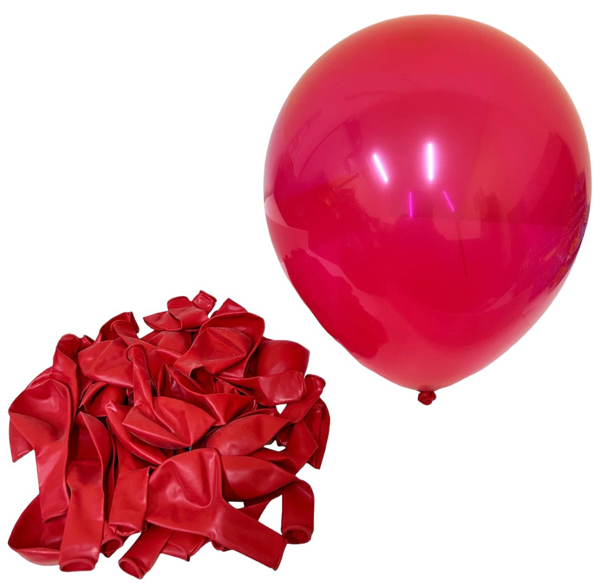 Balloons Red Color 40Pcs Natural Rubber Latex 12inch STANDARD Helium Balloons(STAN Red40Pcs)
