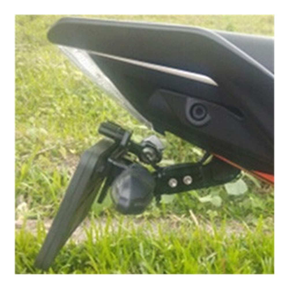 Soportes Matrículas para Y&amaha para MT01/02/03/07/09/ para Tracer para MT10 para MT25 Soporte De Matrícula De Motocicleta Plegable con Luz