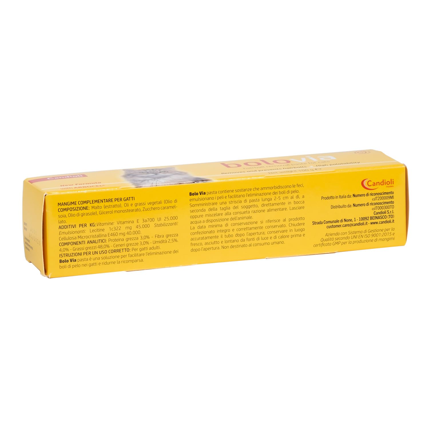 Candioli Ist.profil.e Farm. Bolo Via Pasta Gatti 100 G