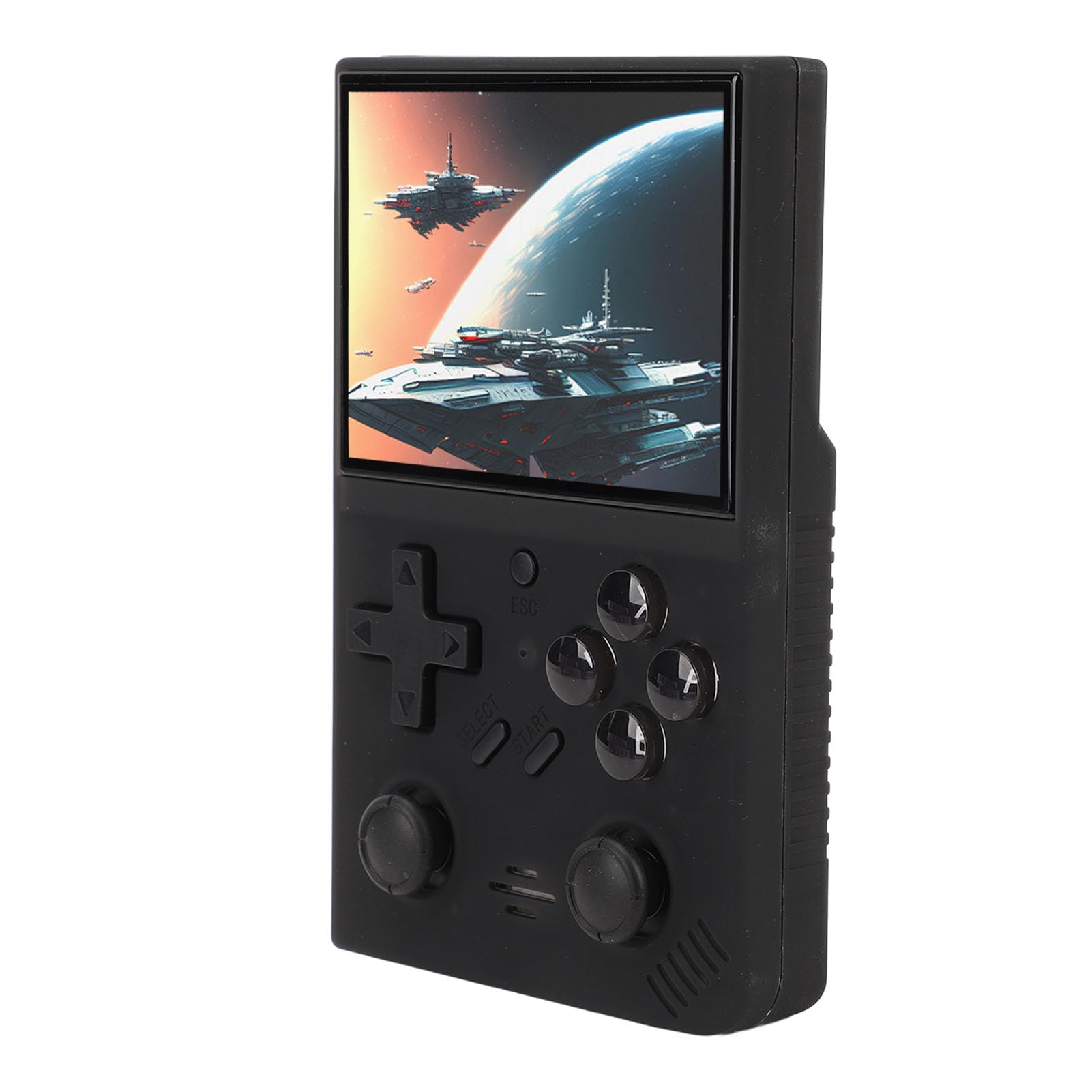 CHICIRIS Console di Gioco Portatile con Doppio Joystick Display IPS da 3,5 Pollici Giochi Integrati da 64 GB per gli Appassionati di Viaggi (BLACK)