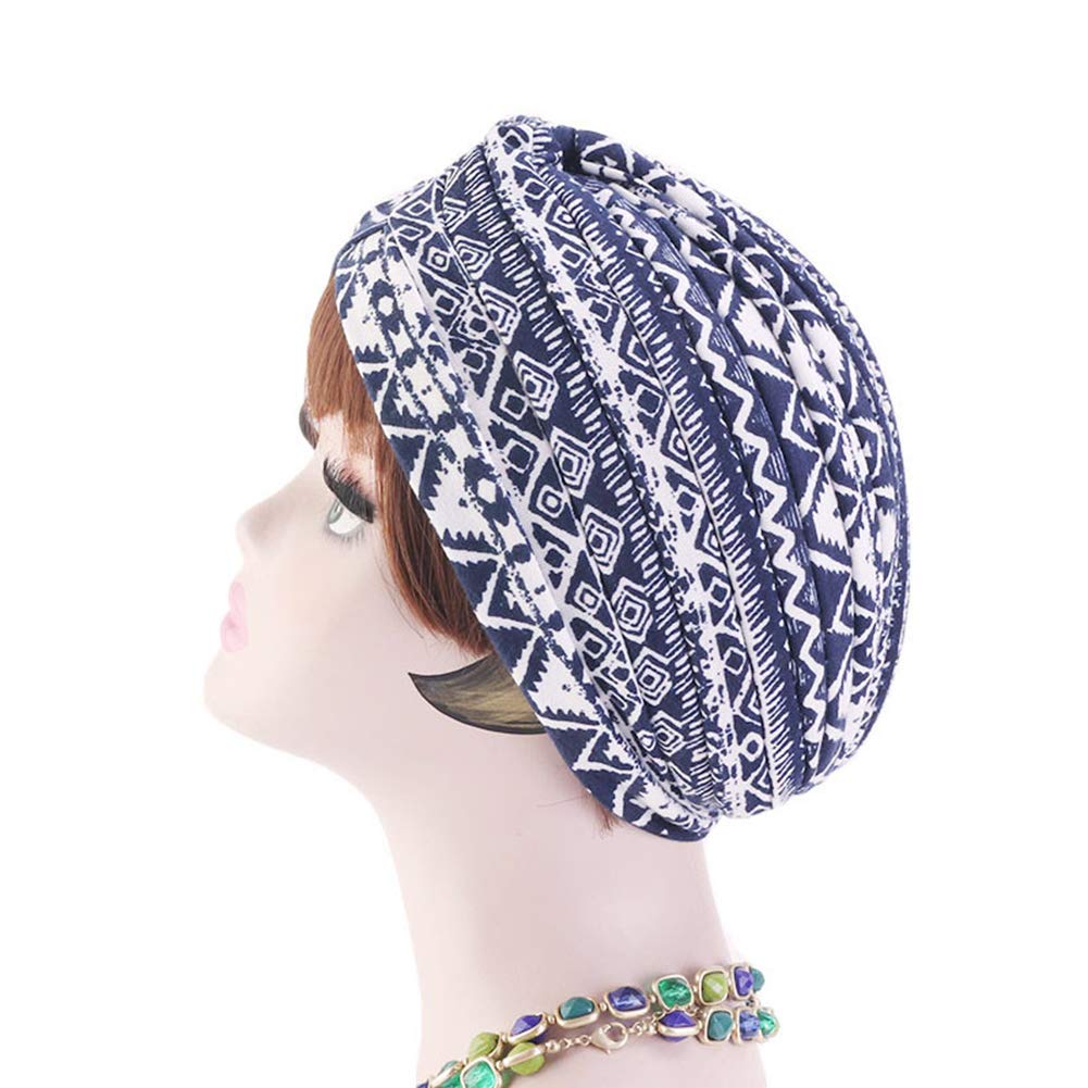 Chapeau Chimio Turban Amorar - Foulard Coton Pré-attaché Bandeau Élastique Perte Cheveux