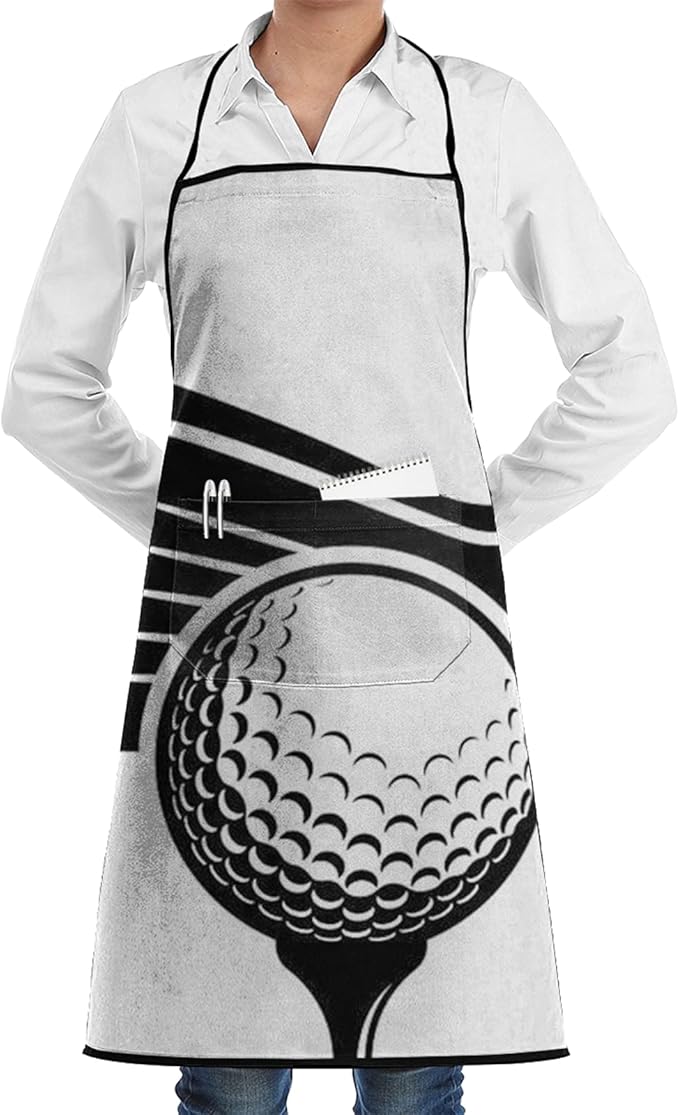 Apron Fashionable Adjustable Unisex OilProof Apron With Pockets 20x28