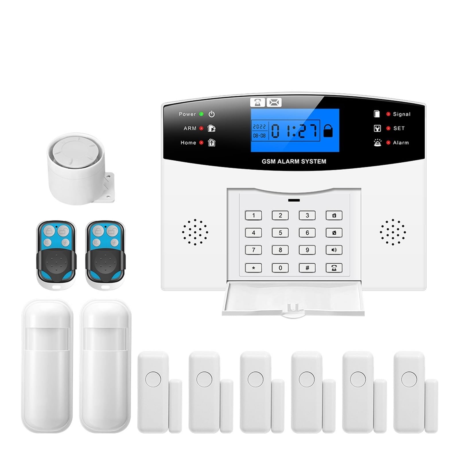 Tuya Smart Home Alarm Residential Wireless House WIFI Anti -theft Systems Security Remote Monitoring(H)