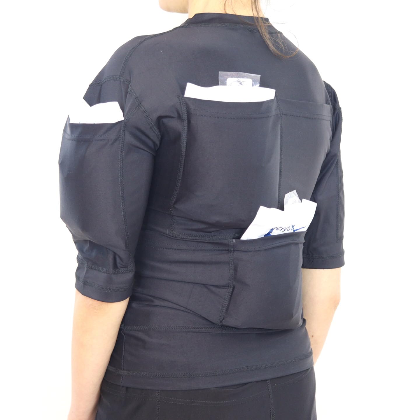 T-Shirt Refroidissant Avec Sacs De Glace – Brûler des Calories Par Le Froid – Modèle Haut Puissance 4800G – XL