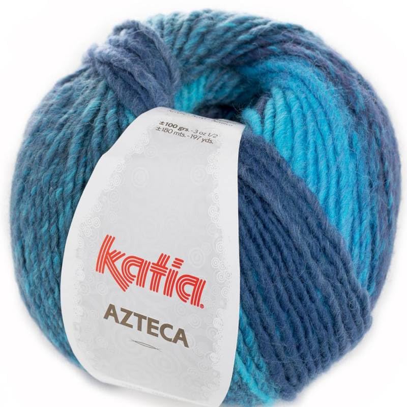 Lanas Katia Azteca - Fil à tricoter Kobalt, Réf. 7851