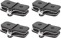 Pastilhas de Freio de Bicicleta, Componentes de Freio de Bicicleta, 4 Pares, Pastilhas de Freio de Grau Superior Semi-metal Com Clipes de Mola para Maior Segurança de Ciclismo