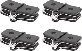 Pastilhas de Freio de Bicicleta, Componentes de Freio de Bicicleta, 4 Pares, Pastilhas de Freio de Grau Superior Semi-metal Com Clipes de Mola para Maior Segurança de Ciclismo