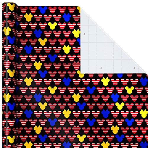 Hallmark Disney Mickey Mouse Wrapping Paper with Cut Lines on Reverse (3-Pack: 60 sq. ft. ttl) for Birthdays, Christmas, Hanukkah, Baby Showers and More by Hallmark - Image 6