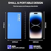 Vista 6 de [New Version] AYCRIT Guitar Pedal Power Supply, Rechargeable 12800mAh 9 Outputs 9V2A/12V1.5A/18V450mA and 5V3A USB-C Port for iPhone ipad